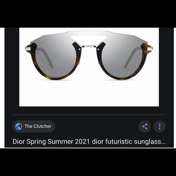 DIOR FUTURISTIC HAVANA MIRROR SUNGLASSES - Picture 12 of 16